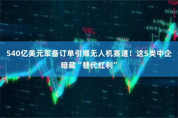 540亿美元军备订单引爆无人机赛道！这5类中企暗藏“替代红利”
